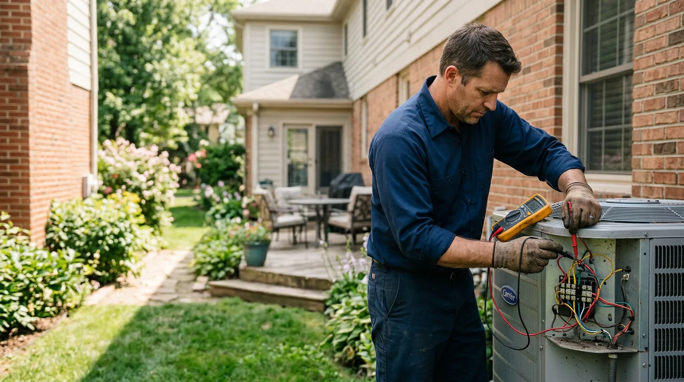 HVAC technician working near Monticello, NY